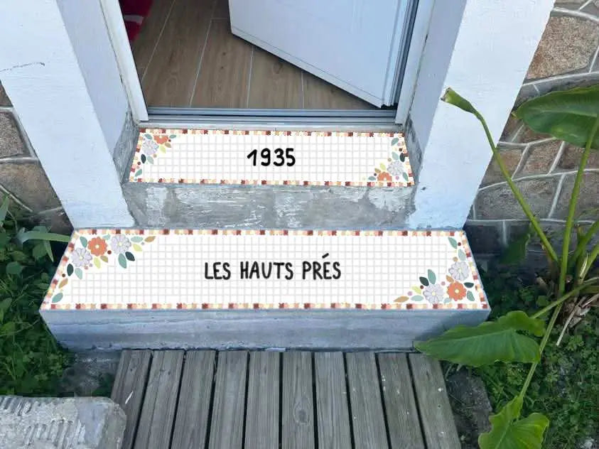 Deux mosaïques pour escaliers - Réservées pour Léa