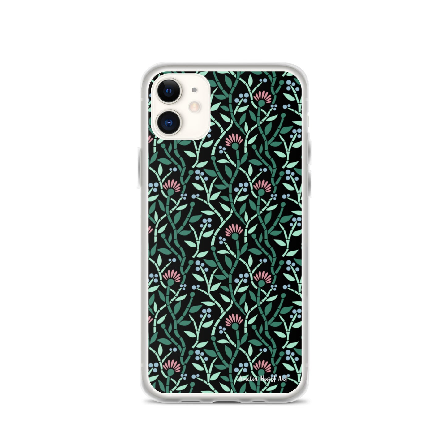 Une Coque pour iPhone avec motif florale de chardons, différents modèles disponibles Amelia Hurst Art