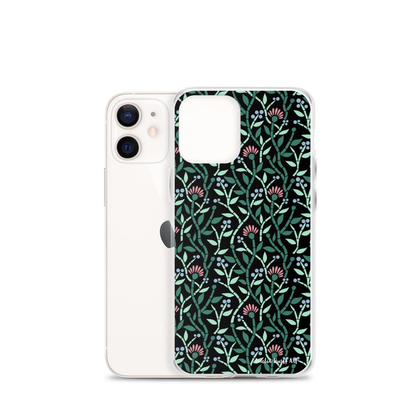 Une Coque pour iPhone avec motif florale de chardons, différents modèles disponibles Amelia Hurst Art