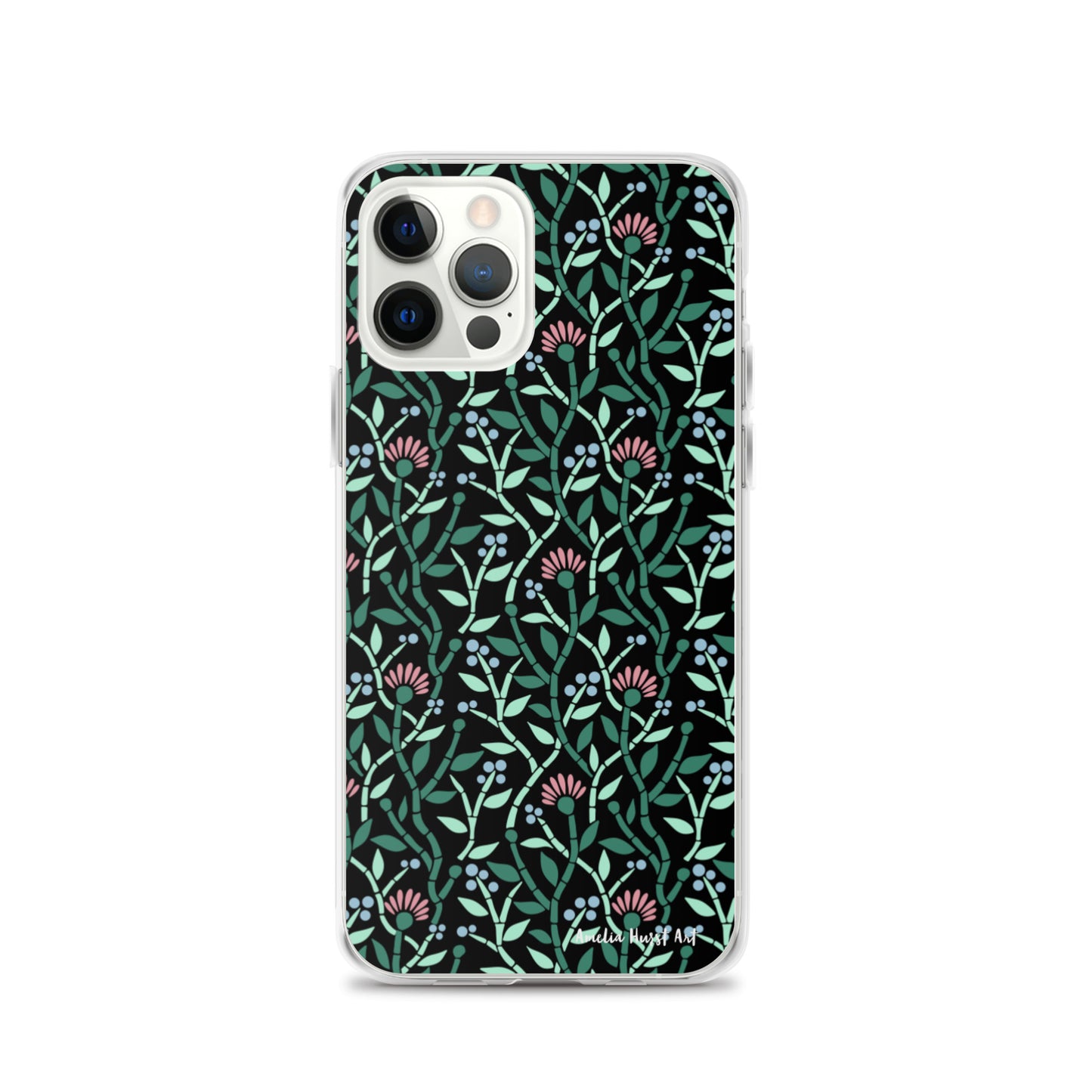 Une Coque pour iPhone avec motif florale de chardons, différents modèles disponibles Amelia Hurst Art