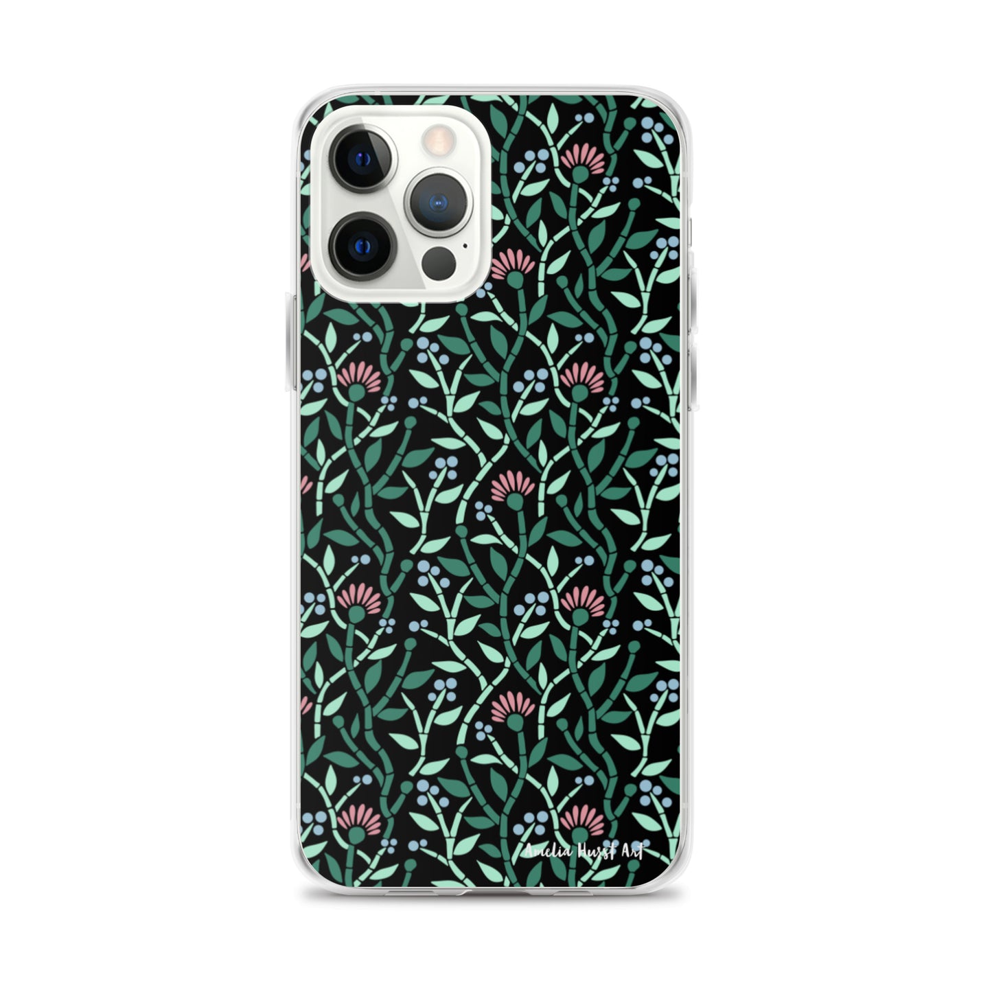 Une Coque pour iPhone avec motif florale de chardons, différents modèles disponibles Amelia Hurst Art