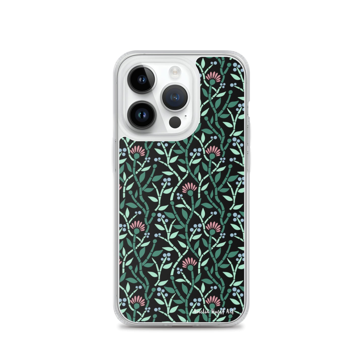 Une Coque pour iPhone avec motif florale de chardons, différents modèles disponibles Amelia Hurst Art