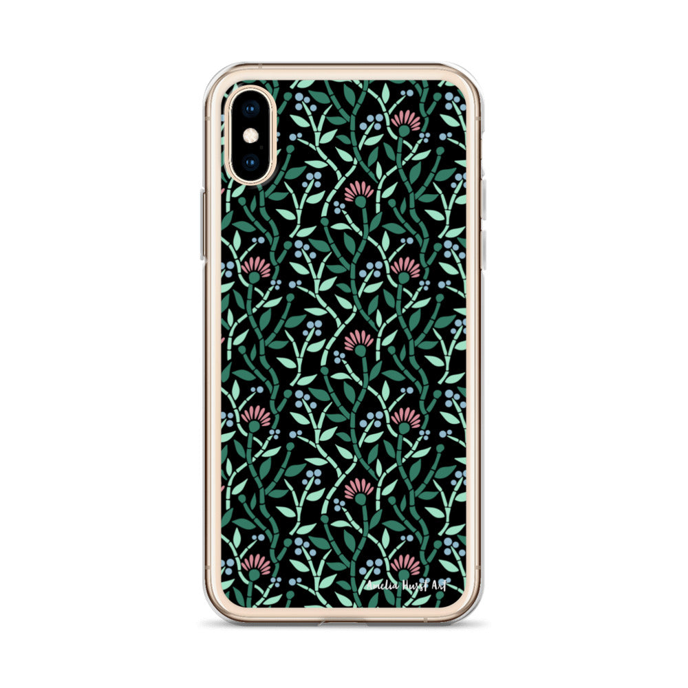 Une Coque pour iPhone avec motif florale de chardons, différents modèles disponibles Amelia Hurst Art