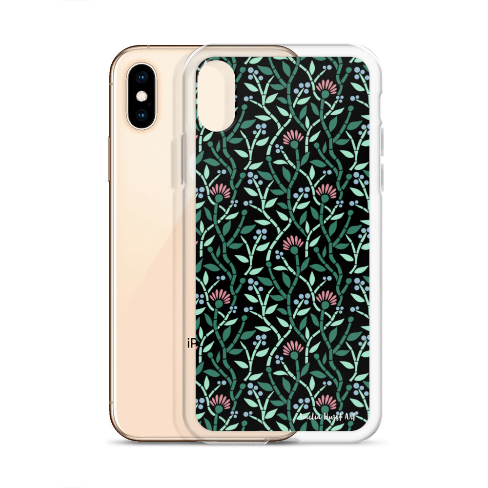 Une Coque pour iPhone avec motif florale de chardons, différents modèles disponibles Amelia Hurst Art