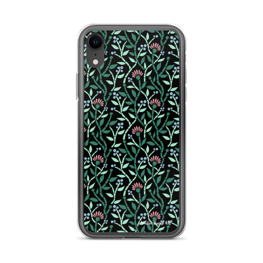 Une Coque pour iPhone avec motif florale de chardons, différents modèles disponibles Amelia Hurst Art