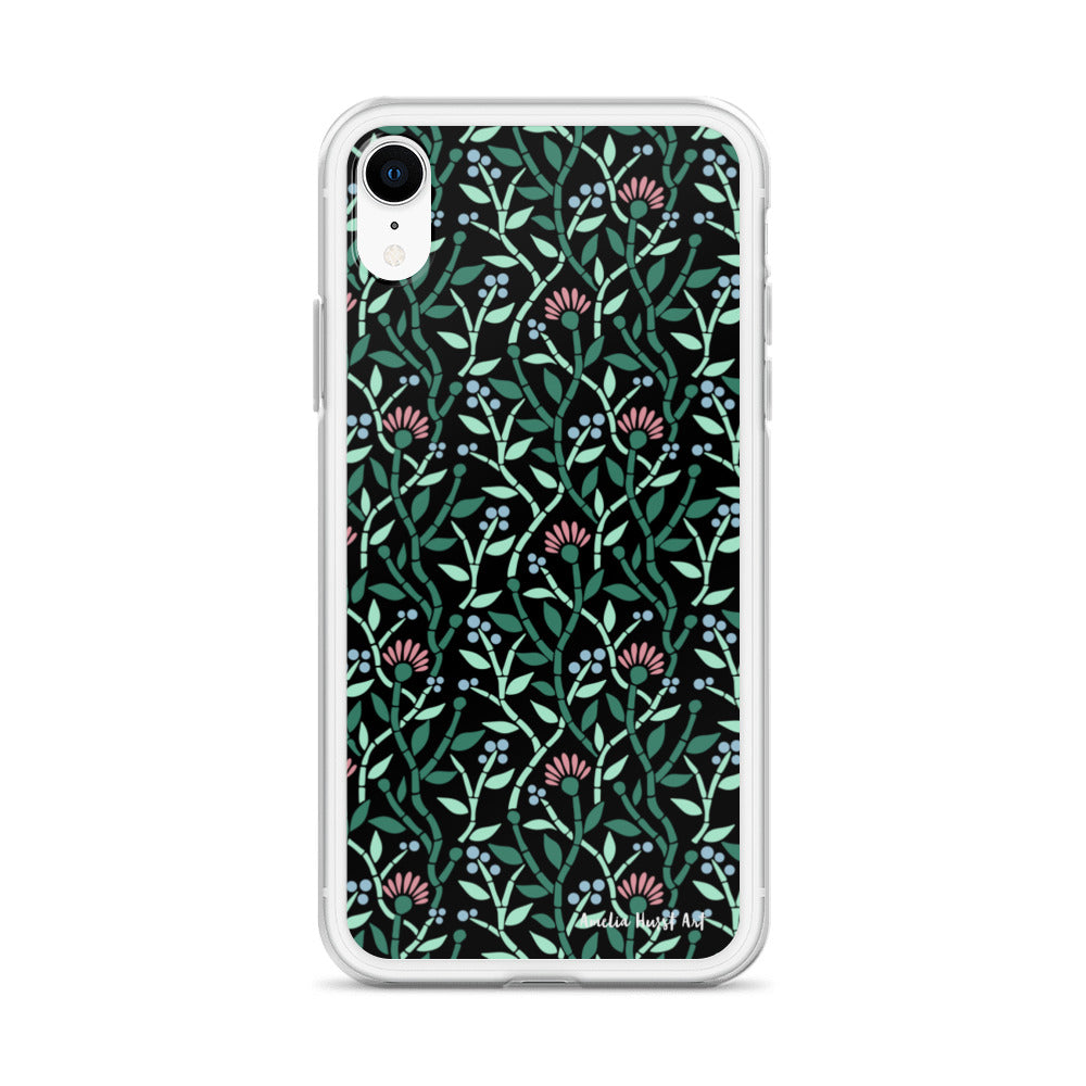 Une Coque pour iPhone avec motif florale de chardons, différents modèles disponibles Amelia Hurst Art