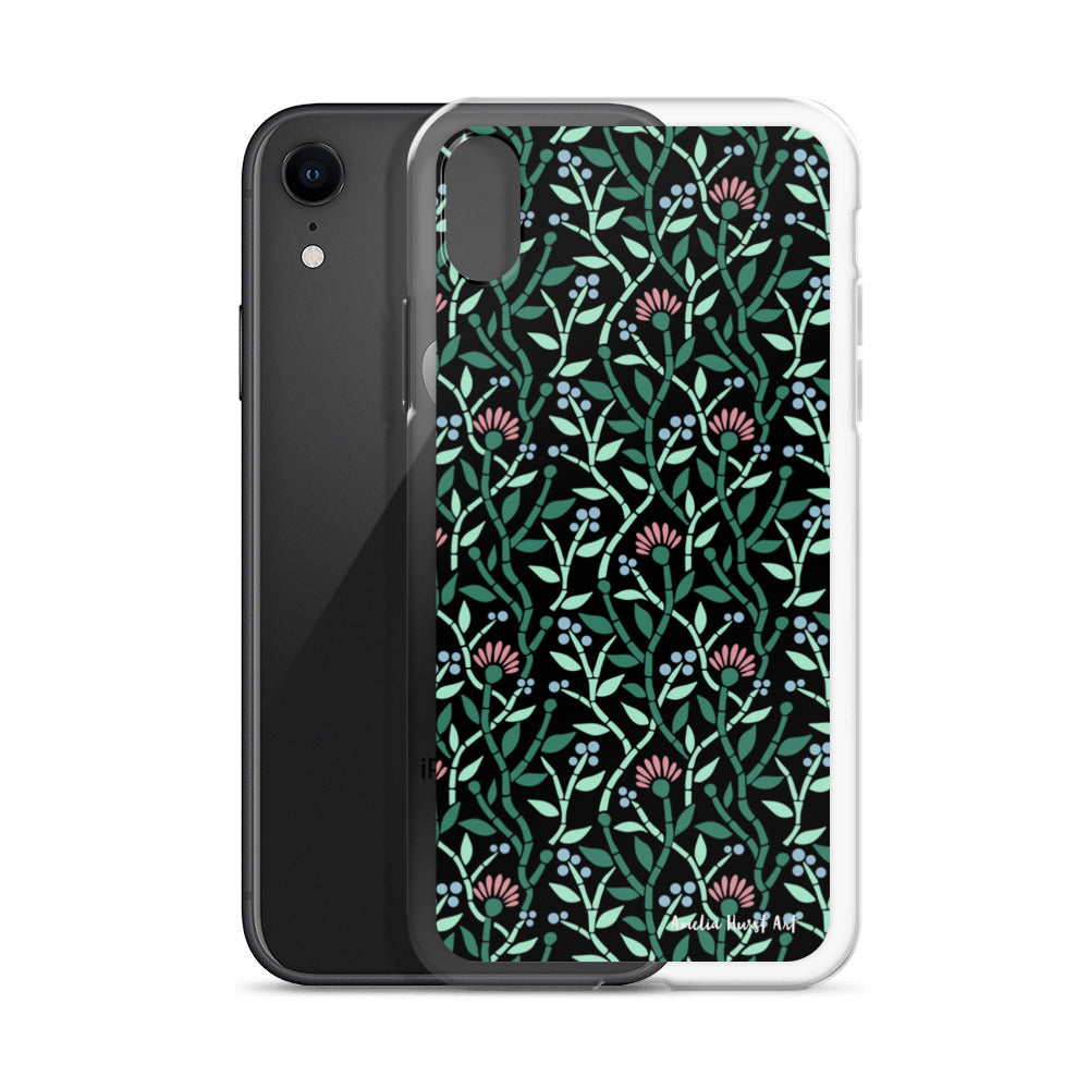 Une Coque pour iPhone avec motif florale de chardons, différents modèles disponibles Amelia Hurst Art