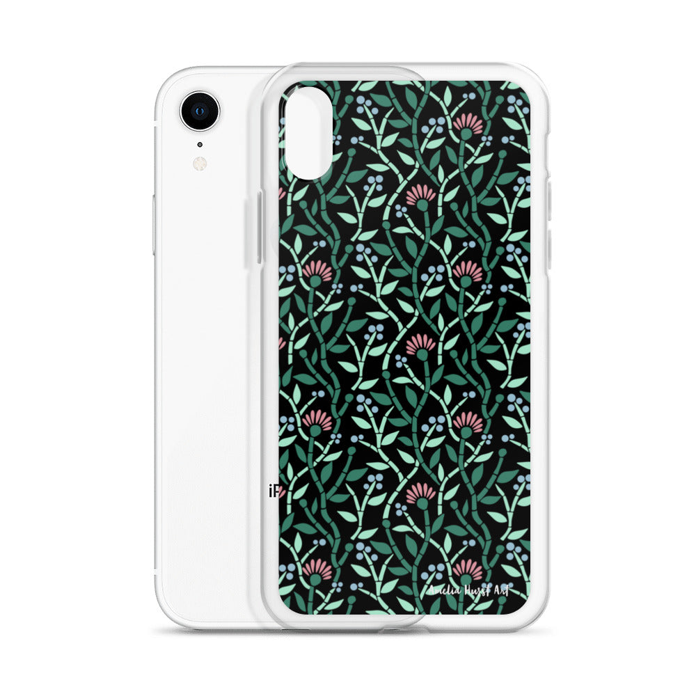 Une Coque pour iPhone avec motif florale de chardons, différents modèles disponibles Amelia Hurst Art