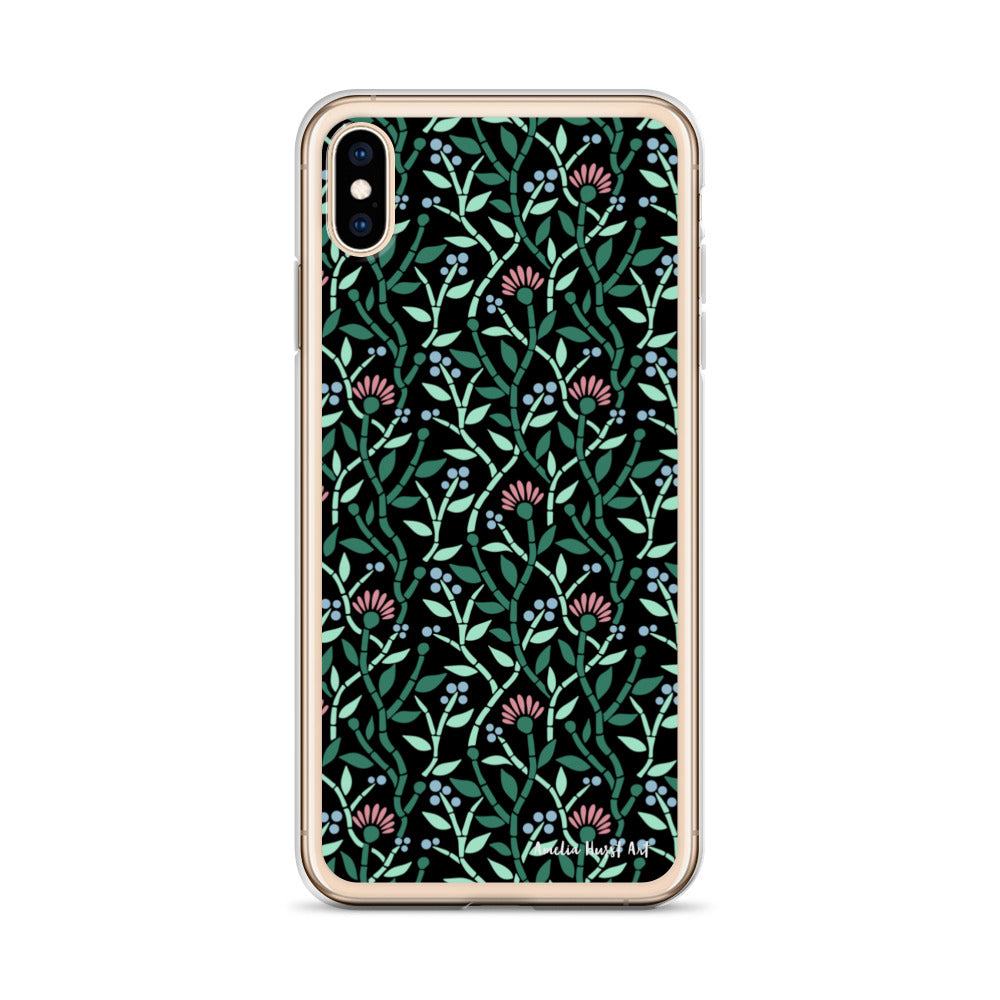 Une Coque pour iPhone avec motif florale de chardons, différents modèles disponibles Amelia Hurst Art