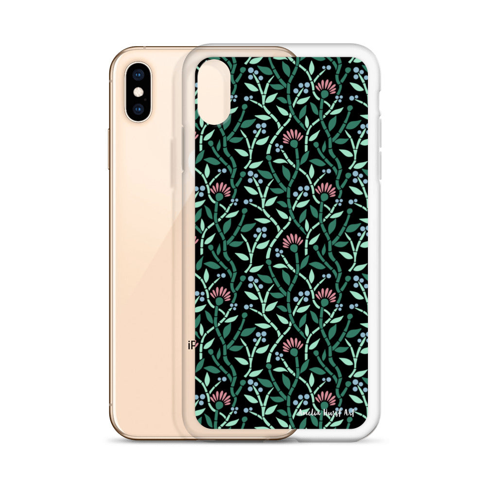 Une Coque pour iPhone avec motif florale de chardons, différents modèles disponibles Amelia Hurst Art