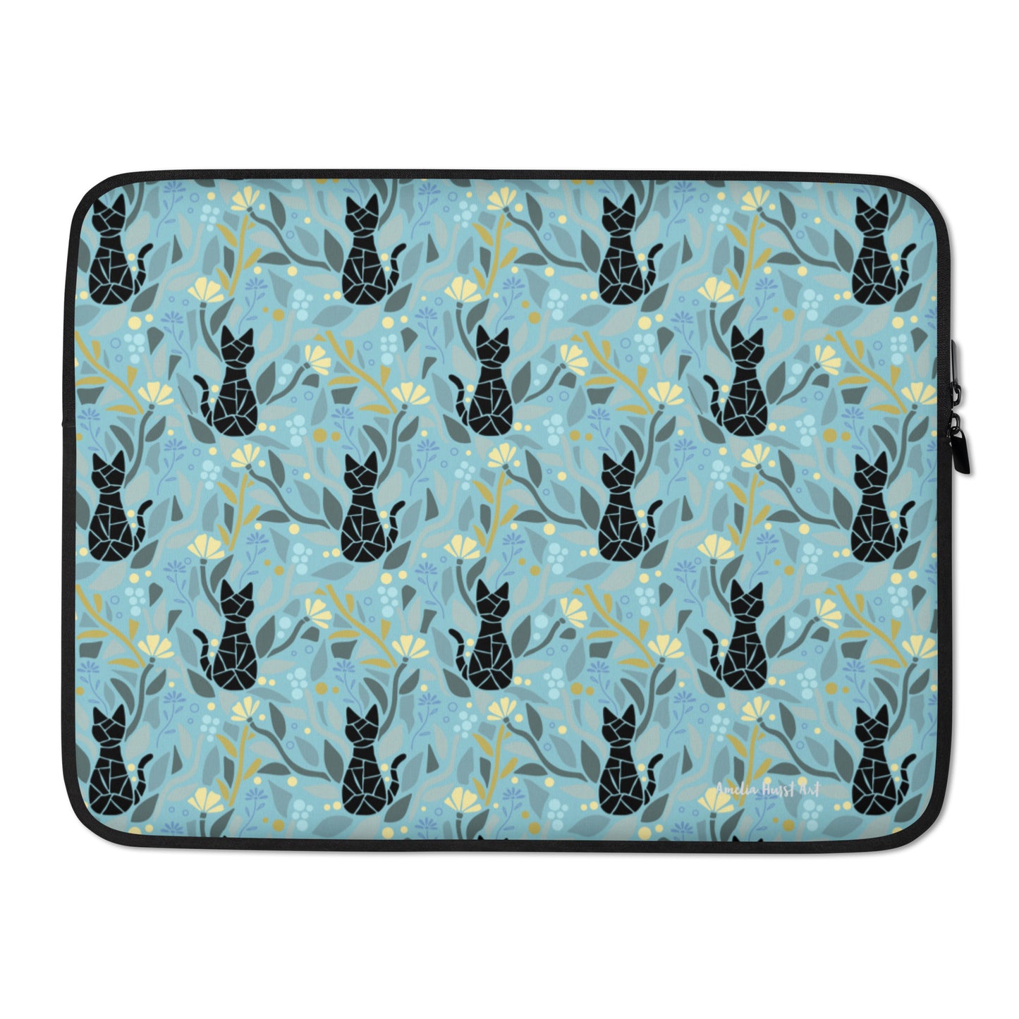 Une Housse Pour Ordinateur Portable avec motif de chats Amelia Hurst Art