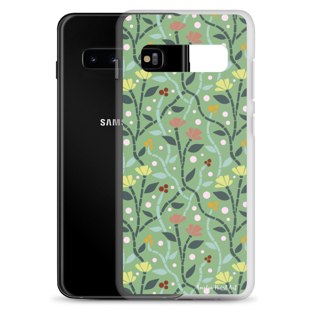 Une Coque Samsung avec motif coquelicots, différents modèles disponibles Amelia Hurst Art