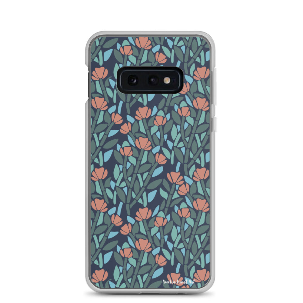 Une Coque Samsung avec motif de coquelicots floral, différents modèles disponibles Amelia Hurst Art