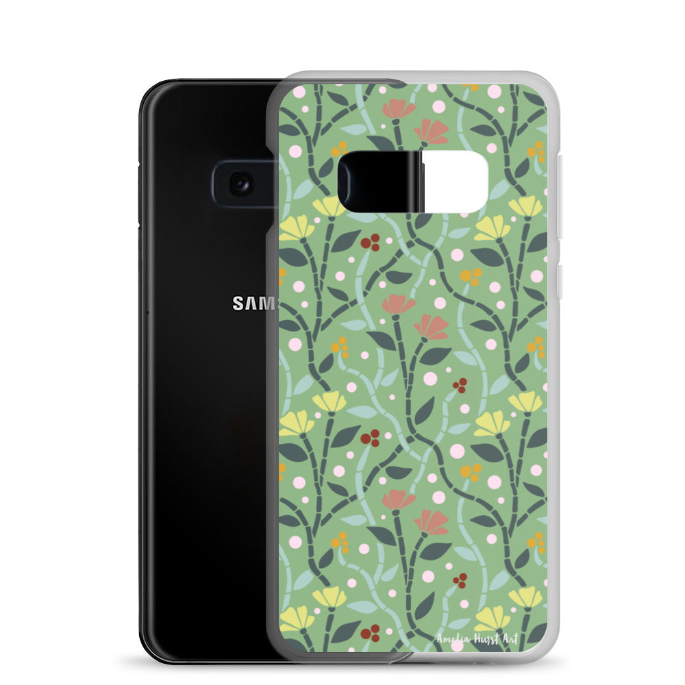 Une Coque Samsung avec motif coquelicots, différents modèles disponibles Amelia Hurst Art