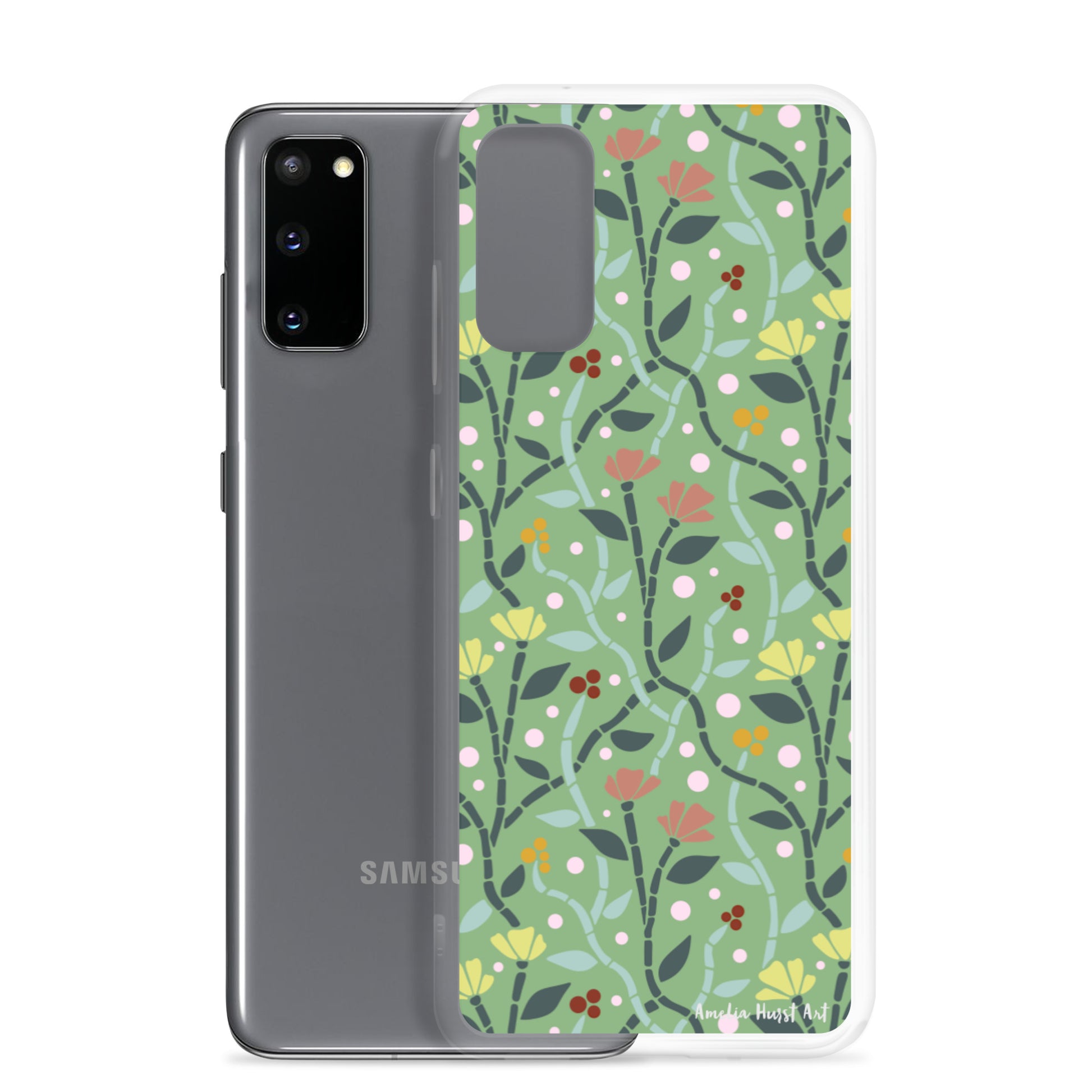 Une Coque Samsung avec motif coquelicots, différents modèles disponibles Amelia Hurst Art