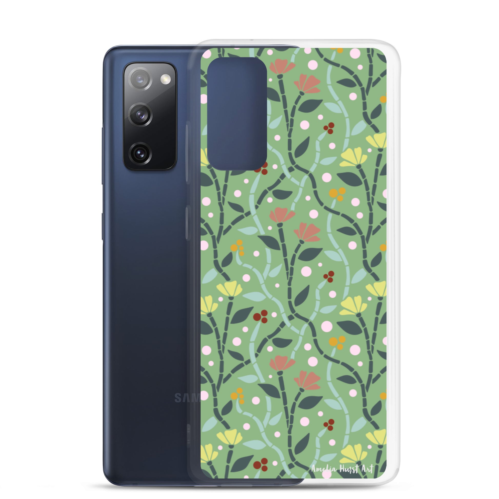 Une Coque Samsung avec motif coquelicots, différents modèles disponibles Amelia Hurst Art