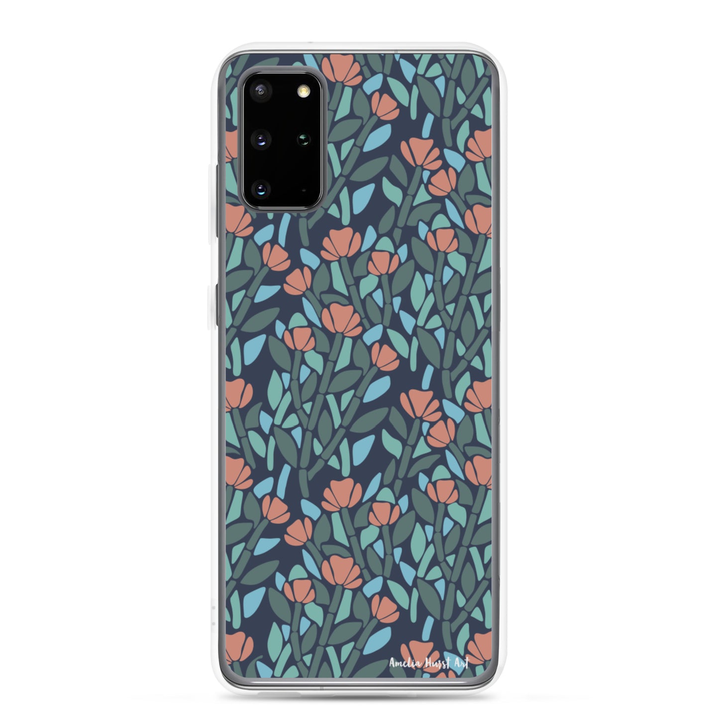 Une Coque Samsung avec motif de coquelicots floral, différents modèles disponibles Amelia Hurst Art