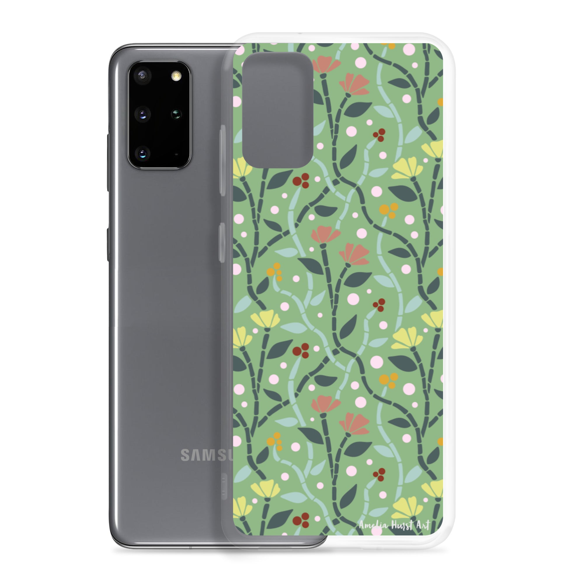 Une Coque Samsung avec motif coquelicots, différents modèles disponibles Amelia Hurst Art