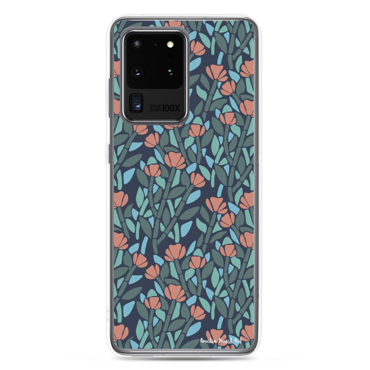 Une Coque Samsung avec motif de coquelicots floral, différents modèles disponibles Amelia Hurst Art