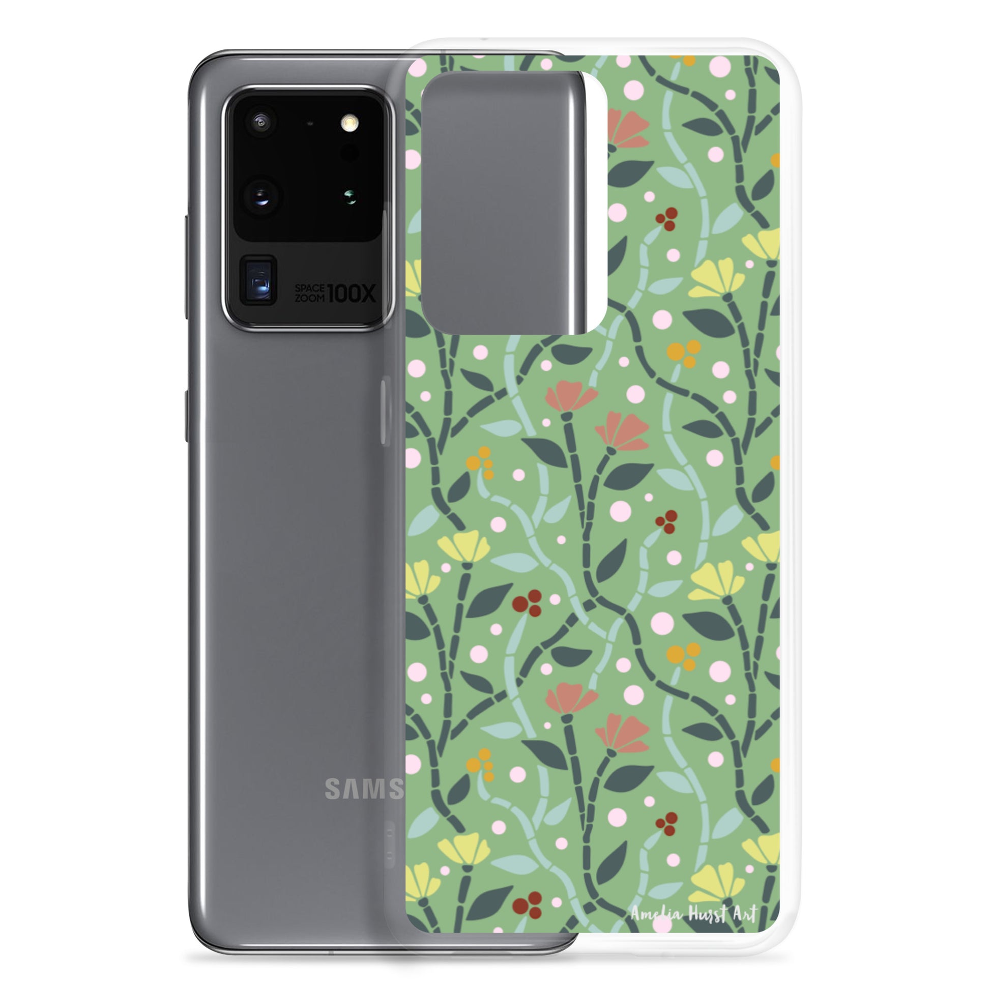 Une Coque Samsung avec motif coquelicots, différents modèles disponibles Amelia Hurst Art