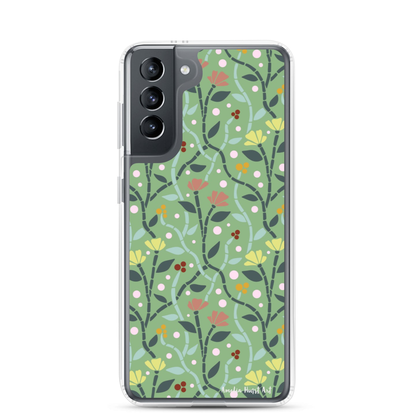 Une Coque Samsung avec motif coquelicots, différents modèles disponibles Amelia Hurst Art