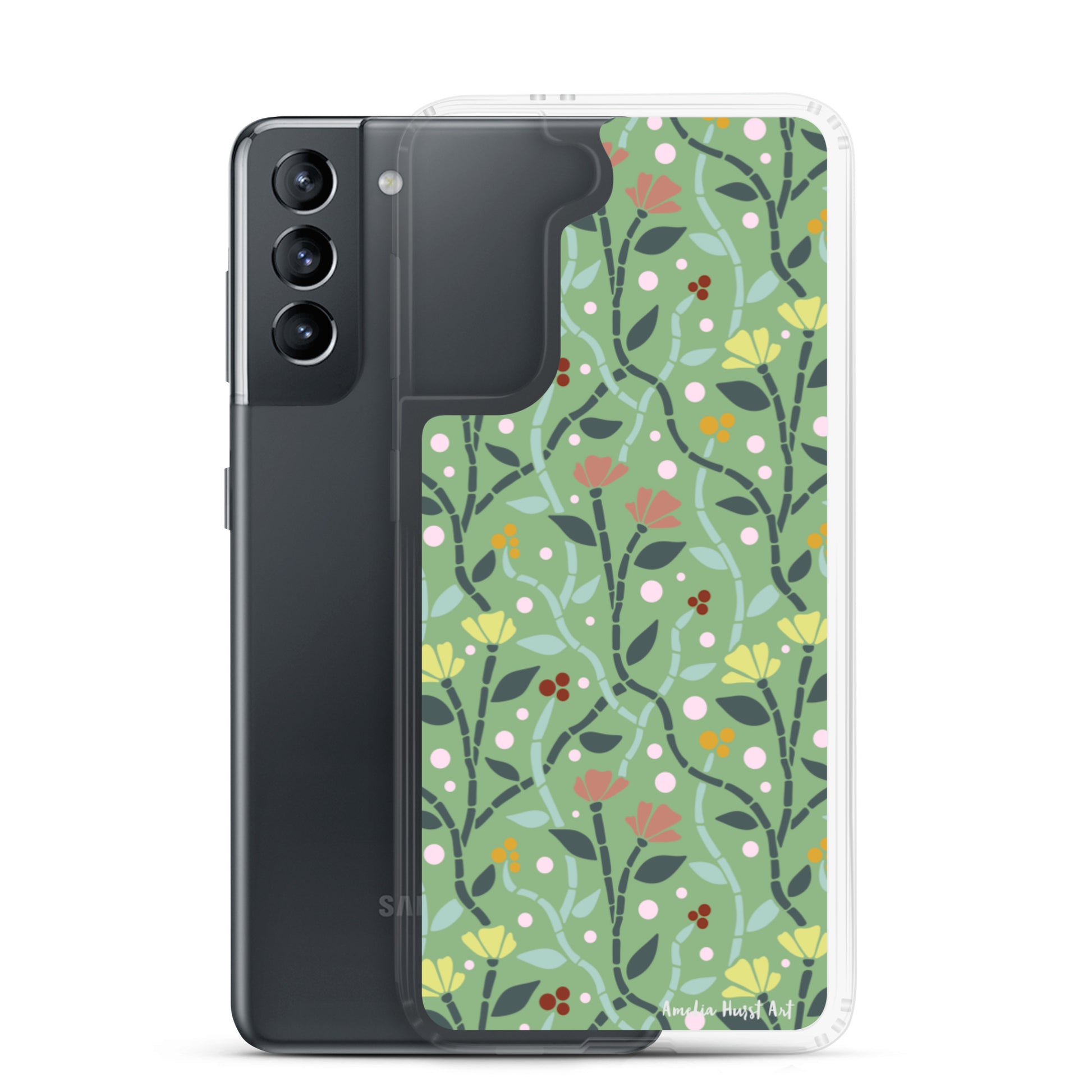 Une Coque Samsung avec motif coquelicots, différents modèles disponibles Amelia Hurst Art