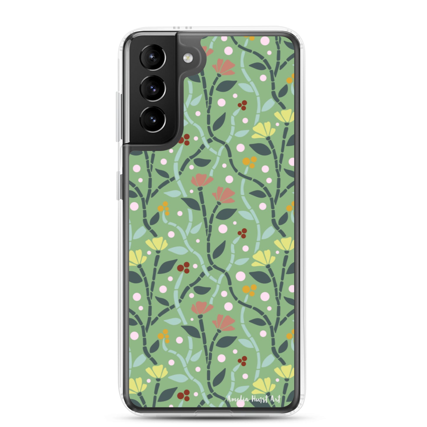 Une Coque Samsung avec motif coquelicots, différents modèles disponibles Amelia Hurst Art