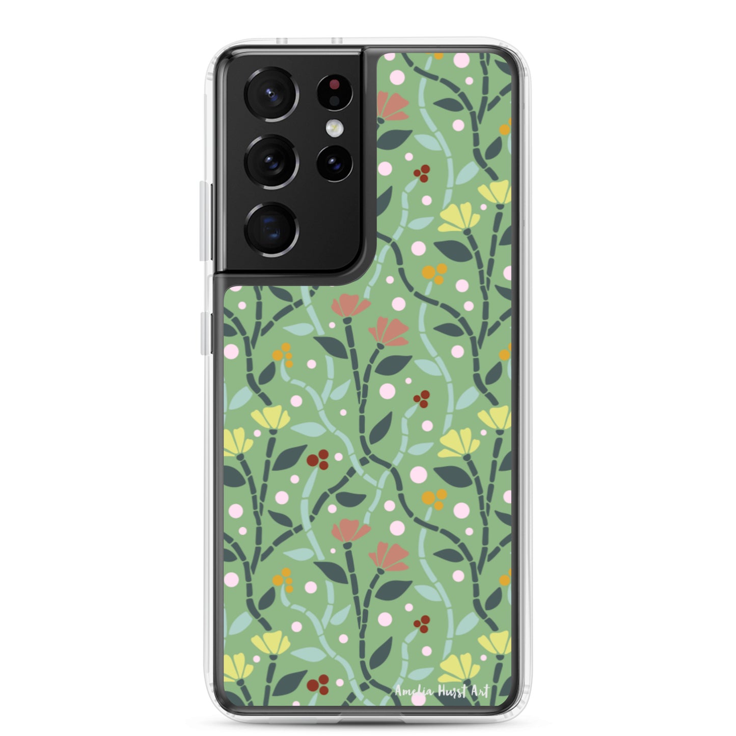 Une Coque Samsung avec motif coquelicots, différents modèles disponibles Amelia Hurst Art