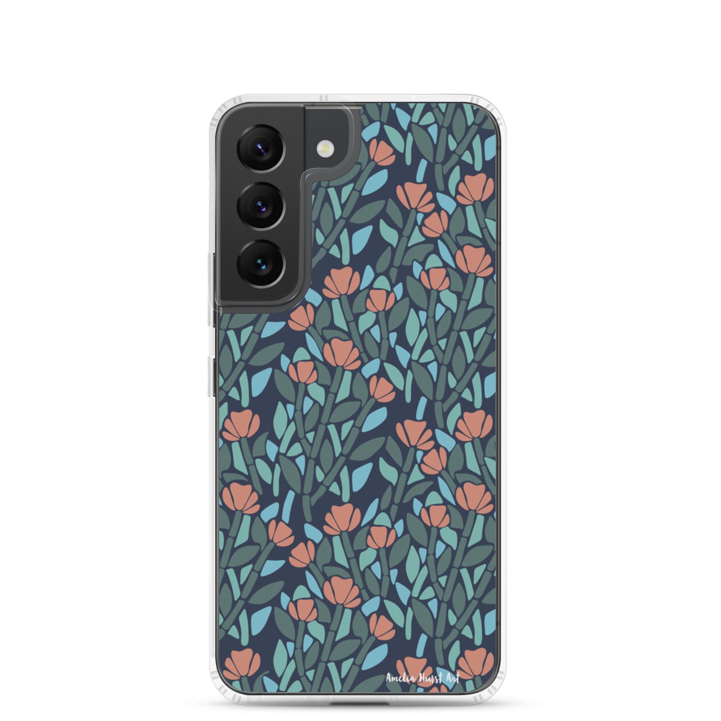 Une Coque Samsung avec motif de coquelicots floral, différents modèles disponibles Amelia Hurst Art