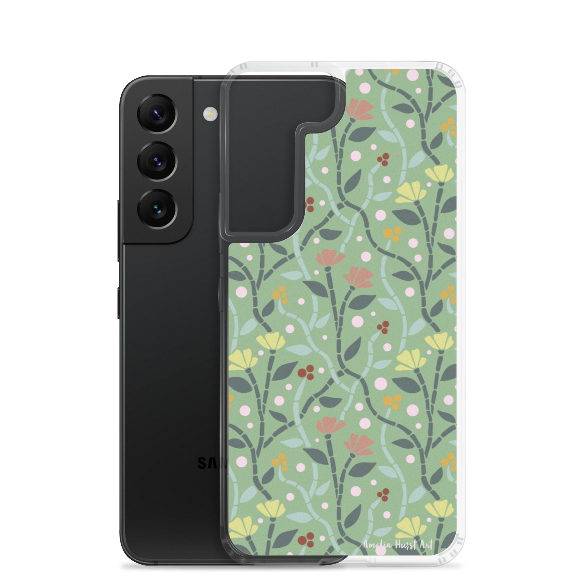 Une Coque Samsung avec motif coquelicots, différents modèles disponibles Amelia Hurst Art