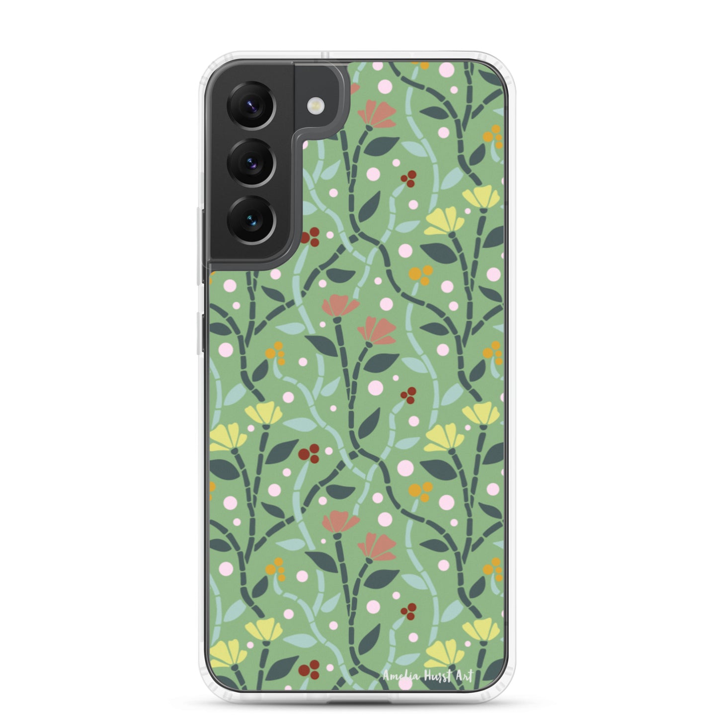 Une Coque Samsung avec motif coquelicots, différents modèles disponibles Amelia Hurst Art