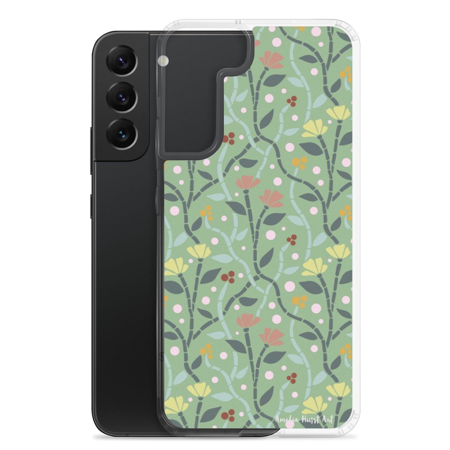 Une Coque Samsung avec motif coquelicots, différents modèles disponibles Amelia Hurst Art