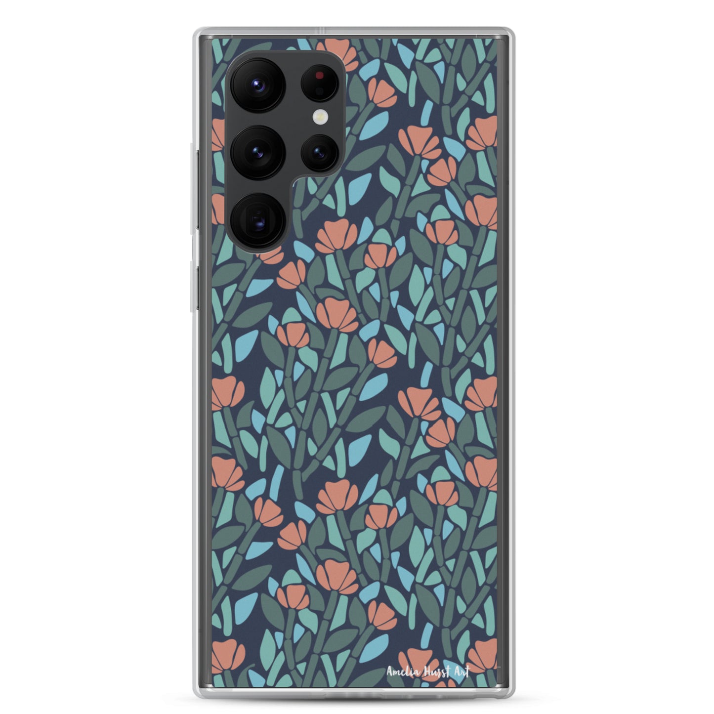 Une Coque Samsung avec motif de coquelicots floral, différents modèles disponibles Amelia Hurst Art