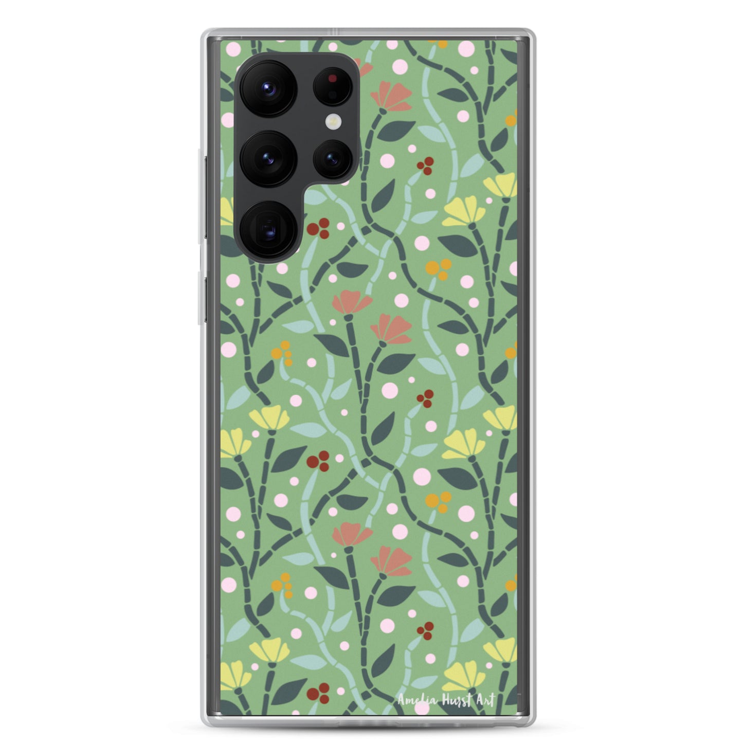 Une Coque Samsung avec motif coquelicots, différents modèles disponibles Amelia Hurst Art